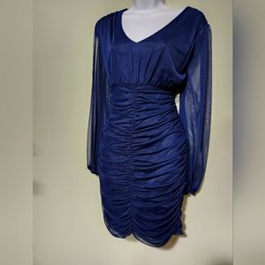 Midi navy blue  dress